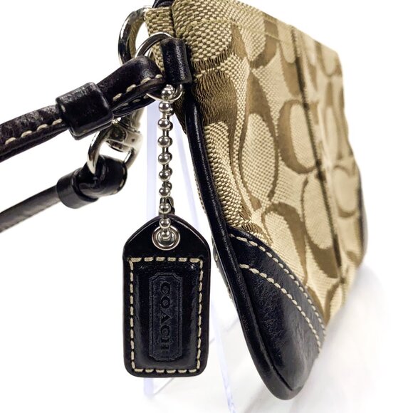 COACH Signature Pouch Wristlet Demi - Picture 5 of 10
